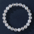 White Agate Beaded Bracelet
