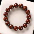 Dark Red Golden Mouse Bodhi Seed Bracelet