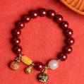 Swallowing Gold Beast Carnelian Bracelet