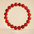 Red Agate Beaded Bracelet