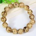 Light-Colored Flower Bodhi Root Bracelet