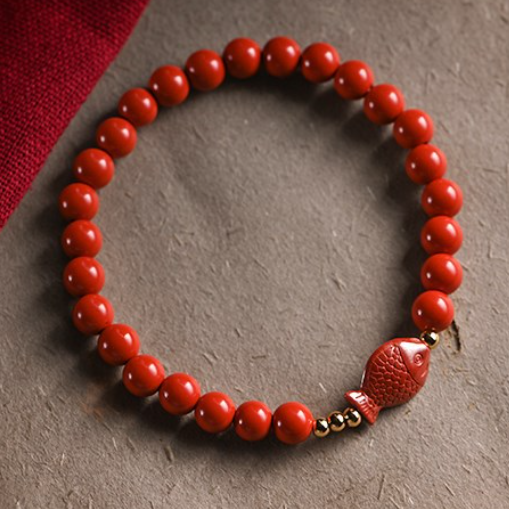 Cinnabar Koi Bracelet