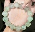 3A Natural Mint Green Rutilated Fluorite Bracelet