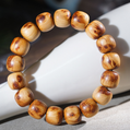 Chinese Taihang Cypress Bracelet with Natural Burl Pattern 12×13mm