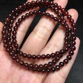Garnet Triple Wrap Bracelet