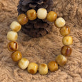 Charcoal Bodhi Bracelet with Caramel Color