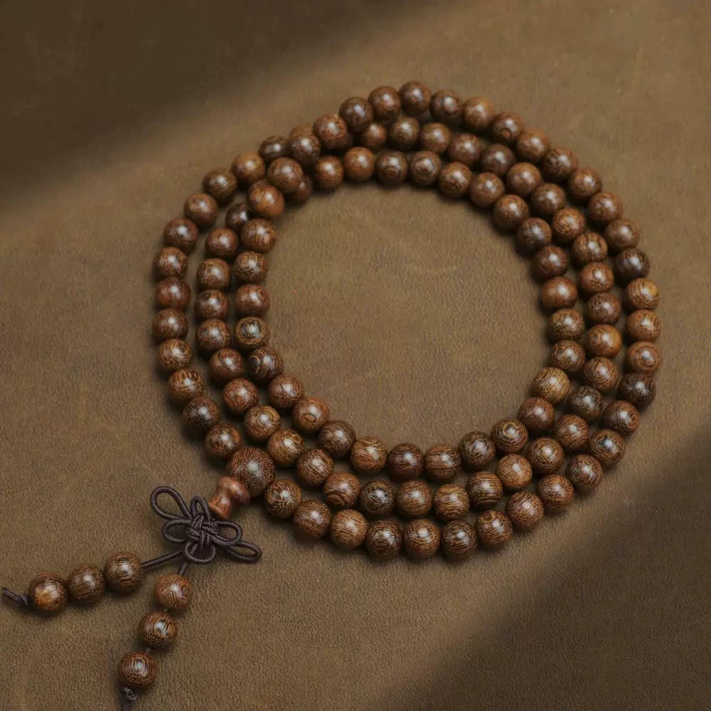 108 Bead Golden Sandalwood Bracelet