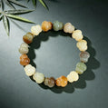 12mm Multicolor Bodhi Root Bracelet with Gourd Beads