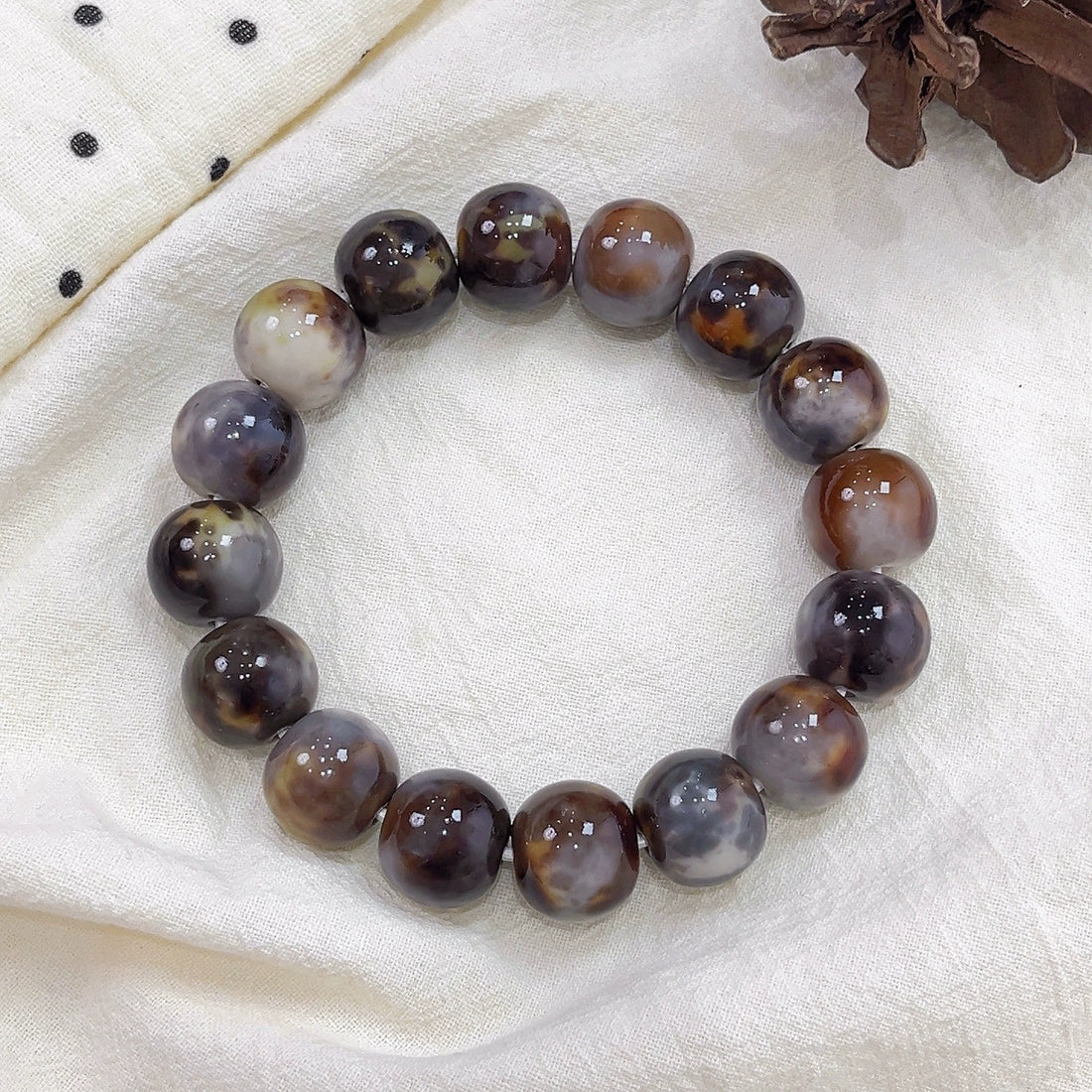 Dreamy Starry Sky Bodhi Bracelet in Meteorite Color