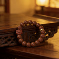 Red Musk and Lion Head Pendant Single Loop Bracelet