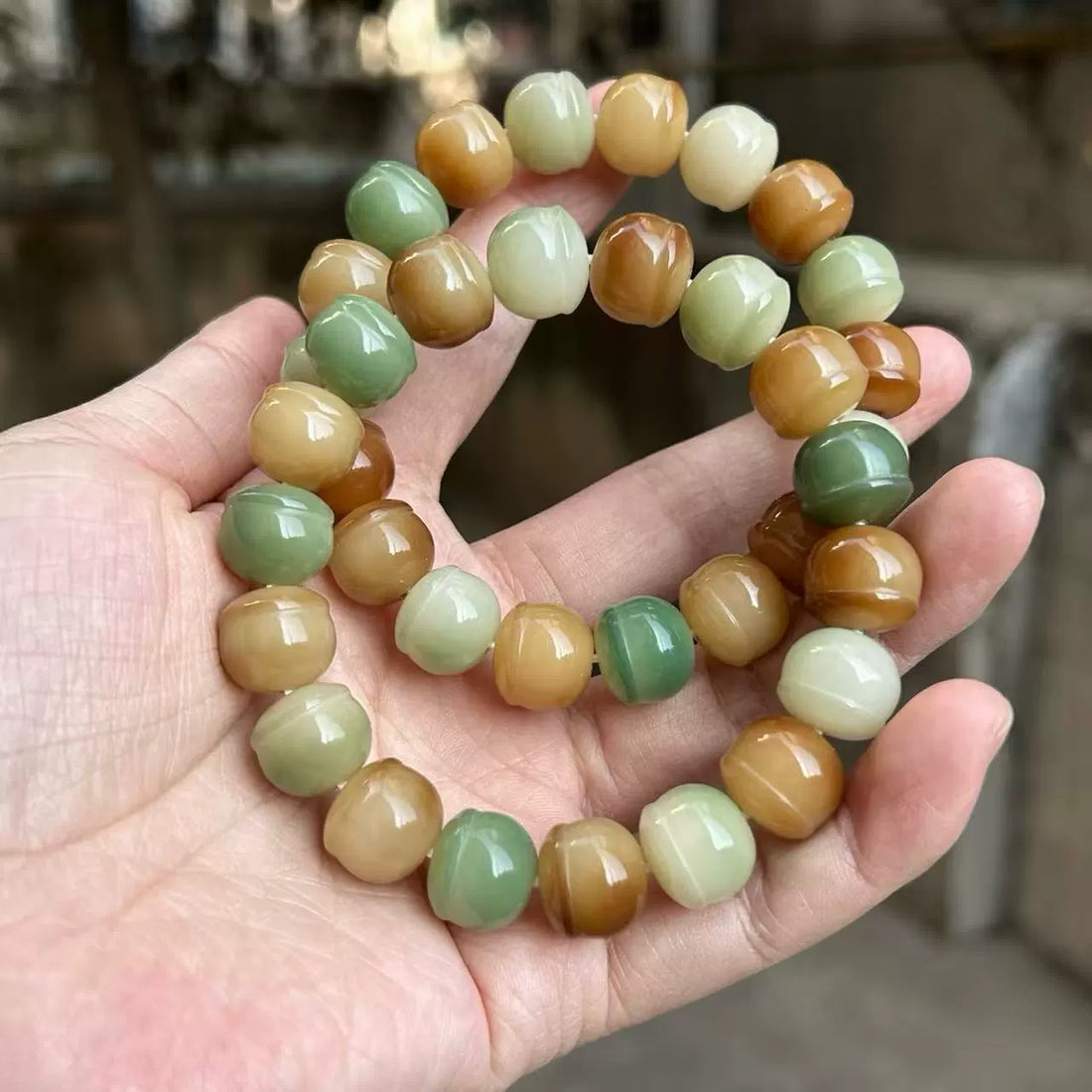 Multicolor Pinecone Bodhi Bracelet