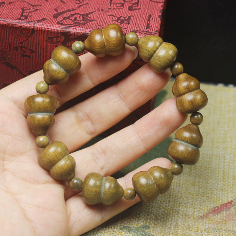 Green Sandalwood Gourd Bracelet