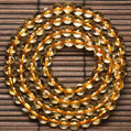 Golden Rutilated Quartz Triple Wrap Bracelet