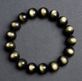Double Eye Gold Sheen Obsidian Bracelet
