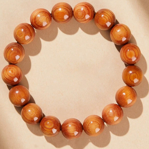 Natural High-Oil Yunnan Cypress Bracelet 15mm