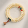 108 Bead White Jade Bodhi Bracelet