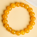 Yellow Agate Beaded Bracelet