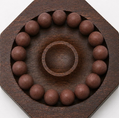 Raspberry Rose Sandalwood Incense Bead Bracelet