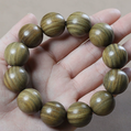 Green Sandalwood Round Bead Bracelet