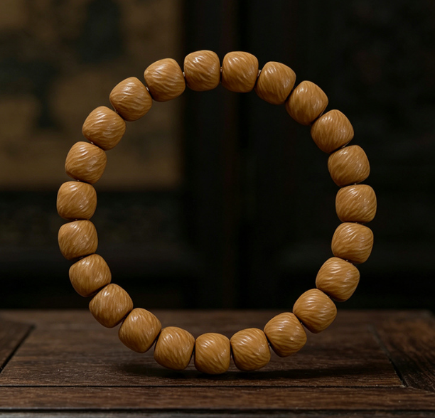 Carved Monkey Head Seed Bracelet